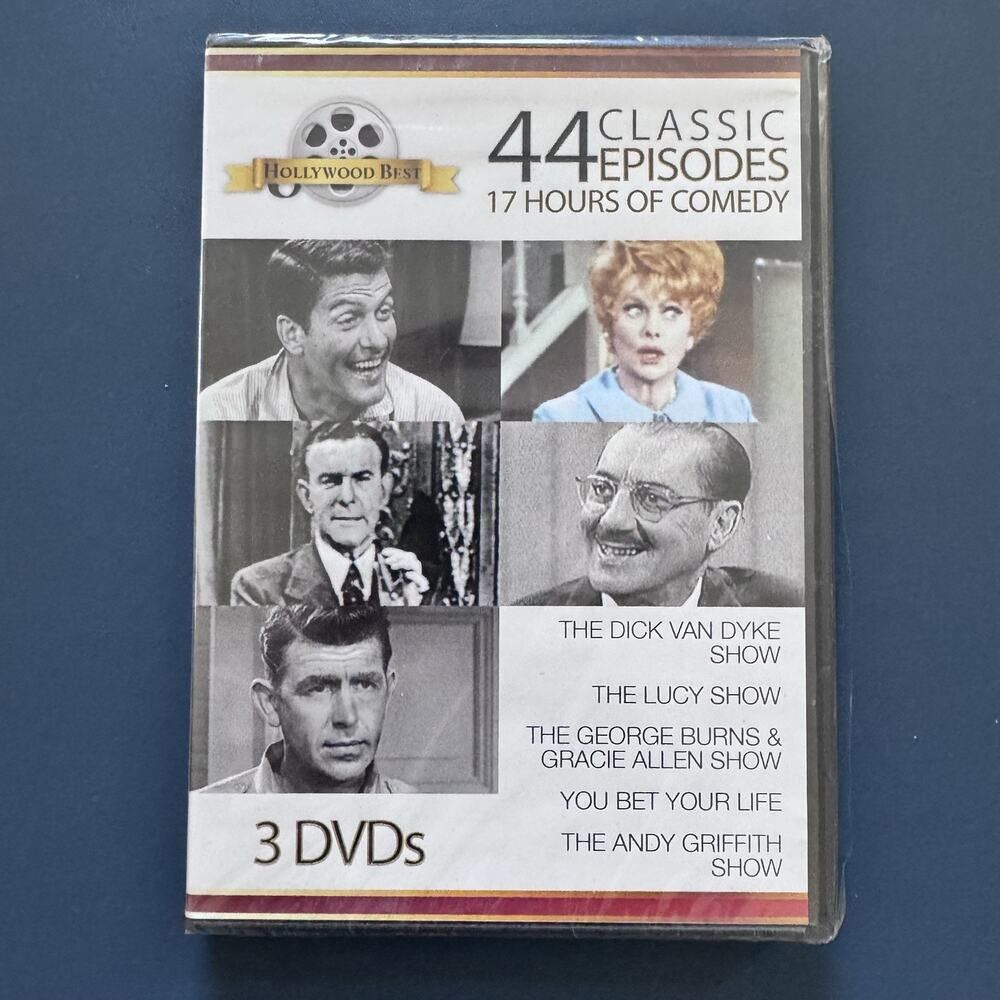 Hollywood Best 44 Classic Episodes 3-DVD Set Comedy Dick Van Dyke Lucy Show